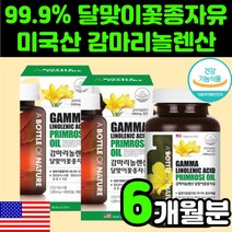 미국 감마 리놀렌산 달맞이꽃 종자유 50대 여성 갱년기 영양제 폐경기 건강 기능 식품 프로스타글란딘 EPO 달마지꽃 오일 달맞이 기름 40대 30대 여자 에스트로겐 60대 중년, 2박스(6개월분)