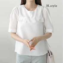 H스타일 (BL)스티치포켓블라우스