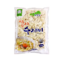 송학식품 십장생 감자 수제비 2kg(약14인분) X 6개입 BOX