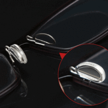 안경 코받침 실리콘 안경 코패드 호환 반달형 끼우는 타입 (3쌍)   안경 드라이버