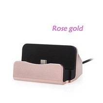 고속 충전기 무선 아이폰 12 11 프로 XS XR USB 충전 크래들 도킹 스테이션 Xiaomi 삼성 화웨이 C 마이크로, 04 Rose Gold_01 For iPhone