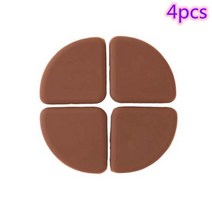안전 용품 호루 호로 미끄럼방지 안면보호 부직포 공사용 매트 보호 생활안전 방지 4 pcs 테이블 코너 대 충돌 각도 아기 두꺼운 부드러운 실리콘 범퍼 테이블 코너 가드, 04 4개
