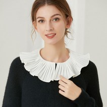 러블리 플리츠 쉬폰 페이크 넥케이프 카라 이너셔츠 이너카라 레이어드 목만있는 넥카라 차이나카라