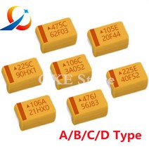 터보 차져 AB C D E 타입 탄탈럼 커패시터 6., 40 C 10V100UF