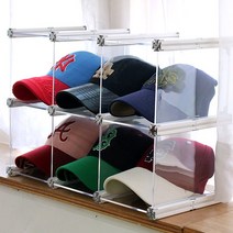 엠블럭스페셜 A타입 2층X3칸 6칸형(뒷덮개포함) 야구모자걸이 캡모자걸이 모자보관 모자정리 모자정리대 모자수납 모자진열대, 1set