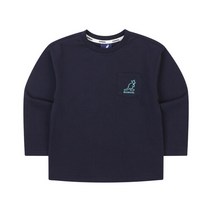 캉골키즈 [캉골키즈]포켓 로고 티셔츠 PA 0002 네이비