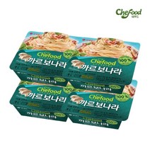 롯데 상온 사각스파게티 까르보나라 220g, 4개