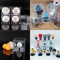 국내생산 강화 아크릴케이스 3타입 싸인볼 피규어진열, 단품