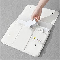 대니온 슬림 노트북 맥북 파우치 가방 LT 905, 크림화이트