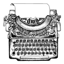 레트로 타자기 복고 빈티지 카페소품 감성 아날로그 2021 새로운 레트로 타자기 동물 패턴 공예 만들기 종, 한개옵션2, 01 2.1 x 2.1 inch, 한개옵션1