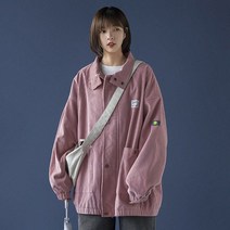코듀로이 자켓 여성 오버핏 재킷 봄 가을 잠바 빅사이즈 LSY
