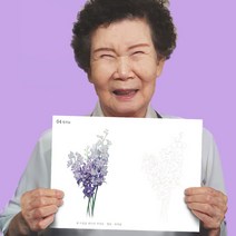 어른 어르신 노인 시니어 성인 치매 예방 쉬운 색칠 공부 놀이 컬러링 북 책, 탄생화 도안 12p(예시+도안)