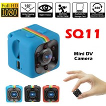 2022 orginal mini camera sensor 1080p hd 야간 투시경 캠코더 motion dvr micro camera sport dv video small cam, 스퀘어 11 블루