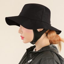 팸드님 남여공용 서핑모자 물놀이 버킷햇 서프햇 워터파크 모자, 블랙