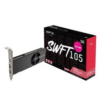 XFX 라데온 RX 6400 SWFT 105 D6 4GB LP 그래픽카드, 1개, 선택하세요