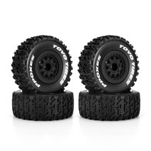 RC카 원격 자동차 Hotstrom 쇼트 코스 트럭 휠 타이어 110 RC 슬래시 Arrma Senton HuanQi 727 Vkar 10SC Hpi용 11043mm, B