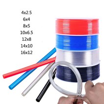 릴호스 청소 베란다 세차 호스1m 공압 호스 pu 파이프 4*2.5mm 6*4mm 8*5mm 10*6.5mm 12*8 14*10mm 16*12mm, 02 Red_06 14x10
