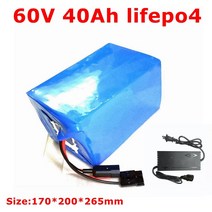 전기자전거 배터리 FS 리튬 BMS 딥 사이클 포함 지게차 스쿠터 오토바이 AGV 5A 60V 40Ah lifepo4 3000W, 1.60v 40Ah lifepo4