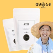 청년농원 저온가공 보이차 삼각티백, 50g, 50개입, 2개
