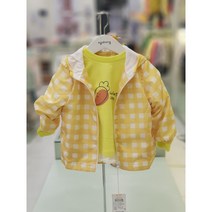 아가방 주니 체크 화섬점퍼01p155001 유아봄점퍼 가벼운바람막이점퍼