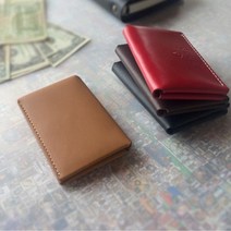 수제 천연가죽 카드폴더. 자석식명함첩 - Magnet Card Folder