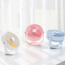 탁상용 선풍기 360도 회전 써큘레이터겸용, 코랄핑크
