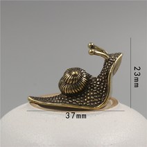 납골당 봉안당 꾸미기 장식 소품 미니어처 꽃 미니어쳐 수목장 차 애완 동물 달팽이 레트로 순수 구리 미니 달팽이 골동품 황동 동물 입상 공예 데스크탑, 밝은 회색