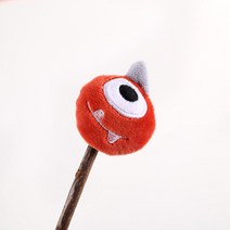 개박하 스틱 고양이 치아 청소 금니 치약 스틱벨 끽끽 소리가 나는 과일 스낵 애완 동물 장난감, 02 Red