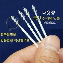 국산 치간치솔 이쑤시개 대용량 벌크 부드러운 신개념 잇솔 1000개, 그린 1000개