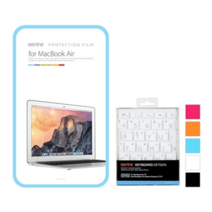 아트박스/비파인 비파인 SET 전신필름+키스킨 (맥북에어 13), 디자인형 오렌지