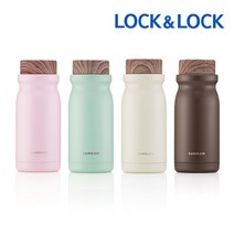각인+포장무료 락앤락 밀키 밀폐 텀블러 300ml 레이저 각인 이니셜 선물 포장 추천, 핑크