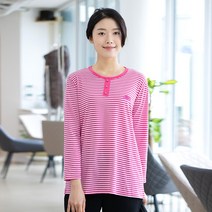 엄마옷 모슬린 단가라 라운드 긴팔 티셔츠 TS303003마담 미시옷 50대 중년여성의류 60대 엄마옷 빅사이즈 할머니옷 여성옷
