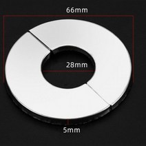 스테인리스강 수도관 수도꼭지 분할 장식 벽 커버 수도꼭지 액세서리 자체 접착 장식 커버 크롬 도금 신제품, B