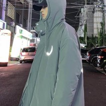 가바바 남성 겨울 숏패딩 반짝반짝 빛날거 같은 민무늬의 달 모양 프린팅 손목 스트랩 터틀넥 후드 데일리 패딩점퍼 G40662