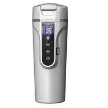 머그컵 워머 핫탑 usb 온열 컵받침12V 24V 휴대용 자동차 난방 컵 스테인레스 스틸 물 따뜻하게 병 자동차, 01 WHITE