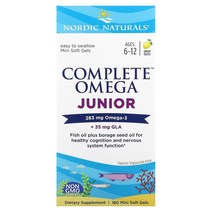 Nordic Naturals 컴플리트 오메가 주니어 6~12세 레몬 180정, 90정