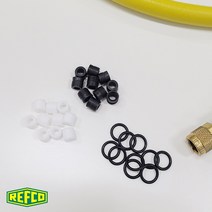 레프코 호스 교체용 가스켓 오링 세트 / REFCO T50910 N50911 P51010 NO50913, 1개
