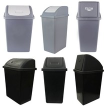 재활용 분리수거함 쓰레기통 카페 식당 가정용 분리수거 대용량 75L 100L, 옵션1) 코지 사각휴지통 9호(와이드), 블랙