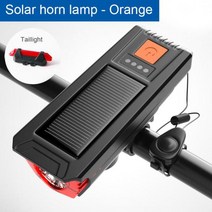 전기자전거 emtb 악세사리 경적 MTB 도로 자전거 다기능 사이클링 헤드 라이트 랜턴 USB 충전식 램프 액세서리 183450, CHINA, Orange w taillight