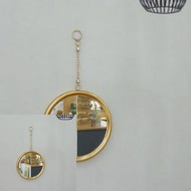 TYDL 빈티지 체인줄 벽거울, 대