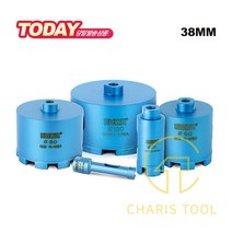 이화다이아몬드 석재용 앵글코아비트 EC 38mm 앵글코아 콘크리트 시멘트 벽 배관 아답터 핸드드릴 화강석 대리석 EHWA 카리스툴