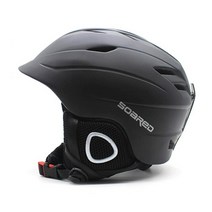 숏스키세트 2-in-1 컨버터블 스노우보드 헬멧자전거 스케이트 헬멧 성인용 앰프 키즈 4사이즈 미니 바이저 포함 부모자식 매칭 의상, 검은색, 성인 l