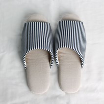 거실화 인테리어 실내슬리퍼 스트라이프, 네이비