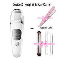 뷰티디바이스초음파 클리너 페이스 블랙헤드 리무버 필링 페이셜 스크러버 스킨 케어 클렌징 툴 2022 신제, 05 3 in 1 -1