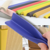 MARKET.MR_ 50cm 스펀지 모서리 보호대 기둥 책상 벽 보호 쿠션 방지 아기 가드 코너 부딪힘방지 안전 홀더 가구 침대 싱크대 문틀 머리 몰딩 스폰지 폼 충격 흡수 쿠션바, 1입, 옐로우-대, 옐로우