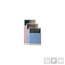 PVC천파티션 마감바(반유리형45T 높이 1200mm)