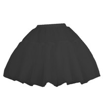 여성 크리 놀린 페티코트 언더 스커트 탄성 허리 솜털 치마