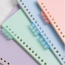 소량제본 셀프제본 타공 제본링 스프링제본 링바인더, 색상, 파랑