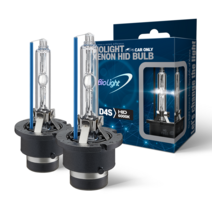 차량용 HID 헤드램프 D4S 6000K (1 Set), 2개입, 백색 빛