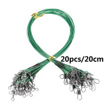 도체 스틸 와이어 20cm20 개 트위스트 와이어 낚시 장비 액세서리 낚싯줄, green